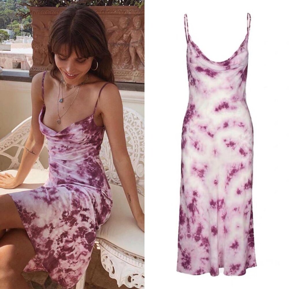 Realisation Par Capulet Dress Small in Tie Dye